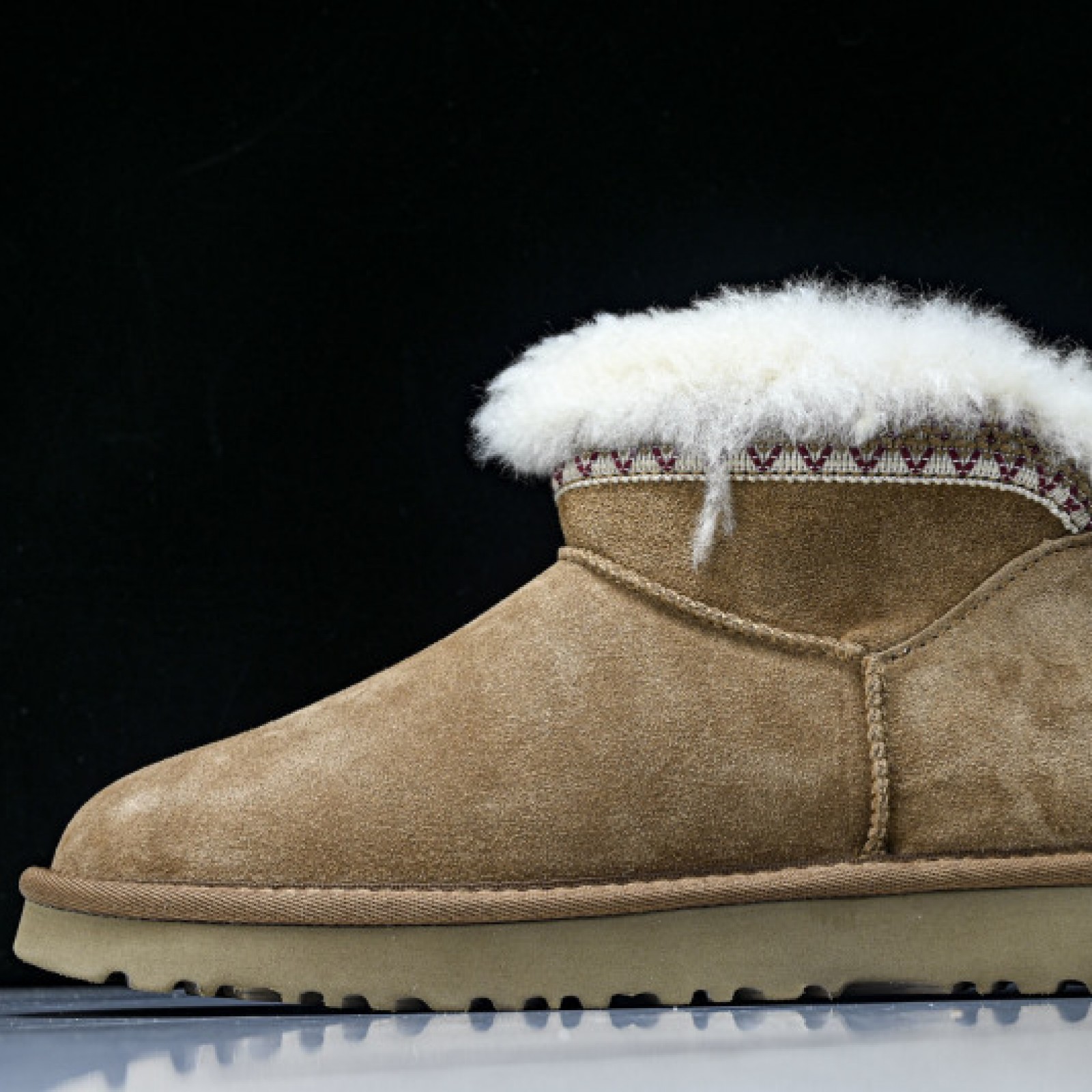 Womens Low-Top Casual Snow Boots - Brown