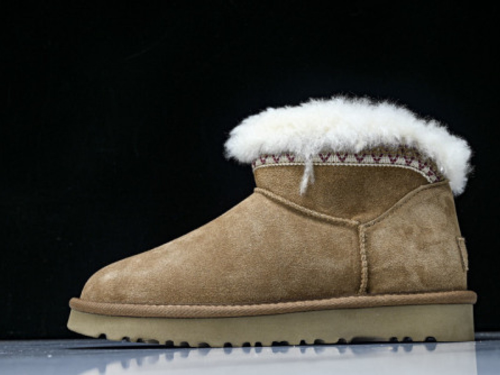 Womens Low-Top Casual Snow Boots - Brown