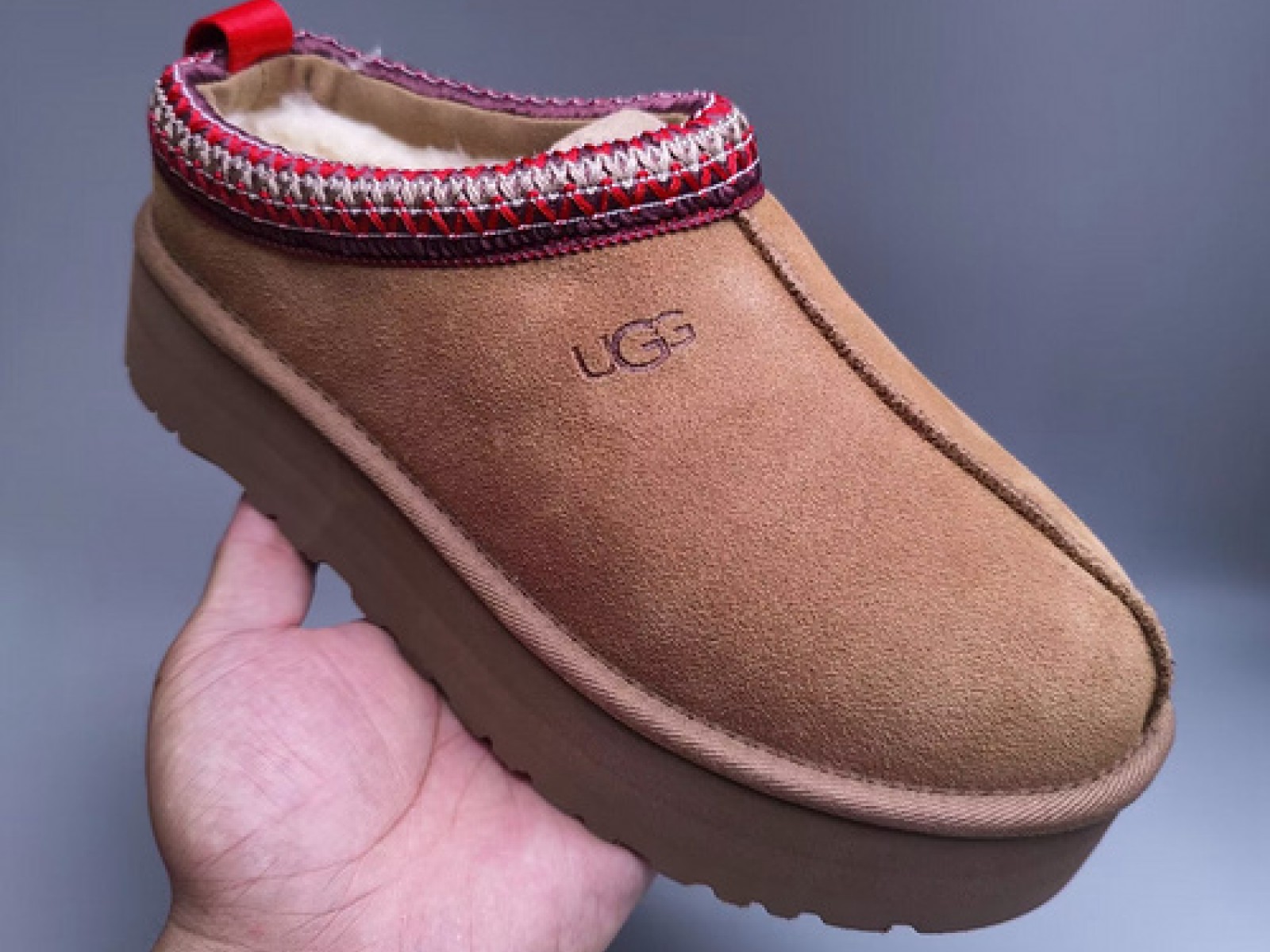 UGG Tazz 5CM Slippers - Maroon/Red