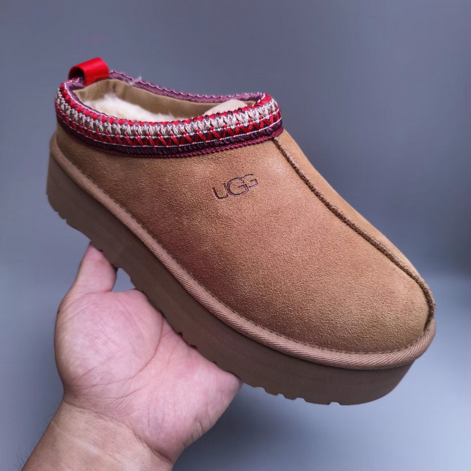UGG Tazz 5CM Slippers - Maroon/Red