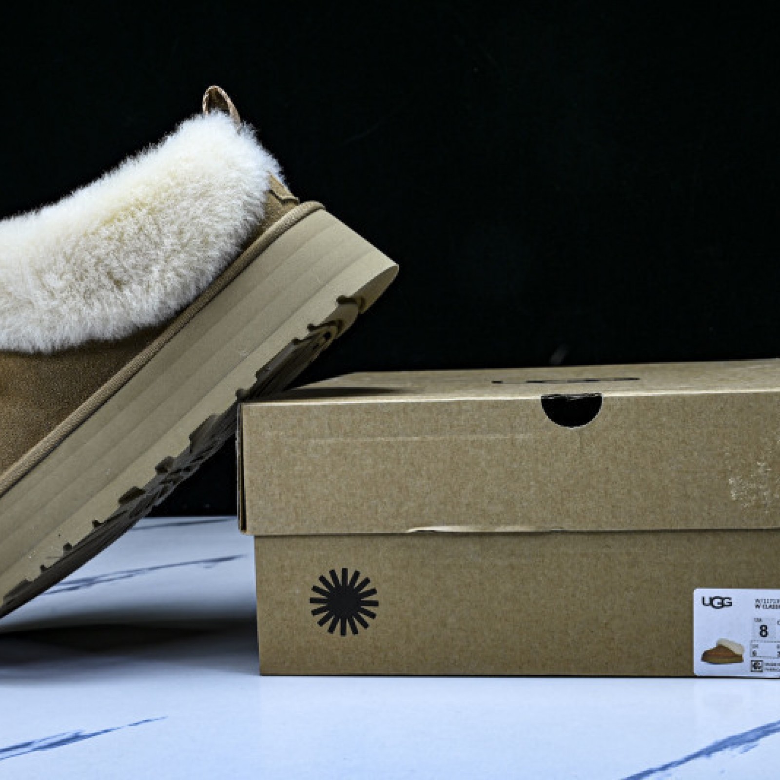 Womens Autumn Thick Sole Comfort Loafers - Brown/White