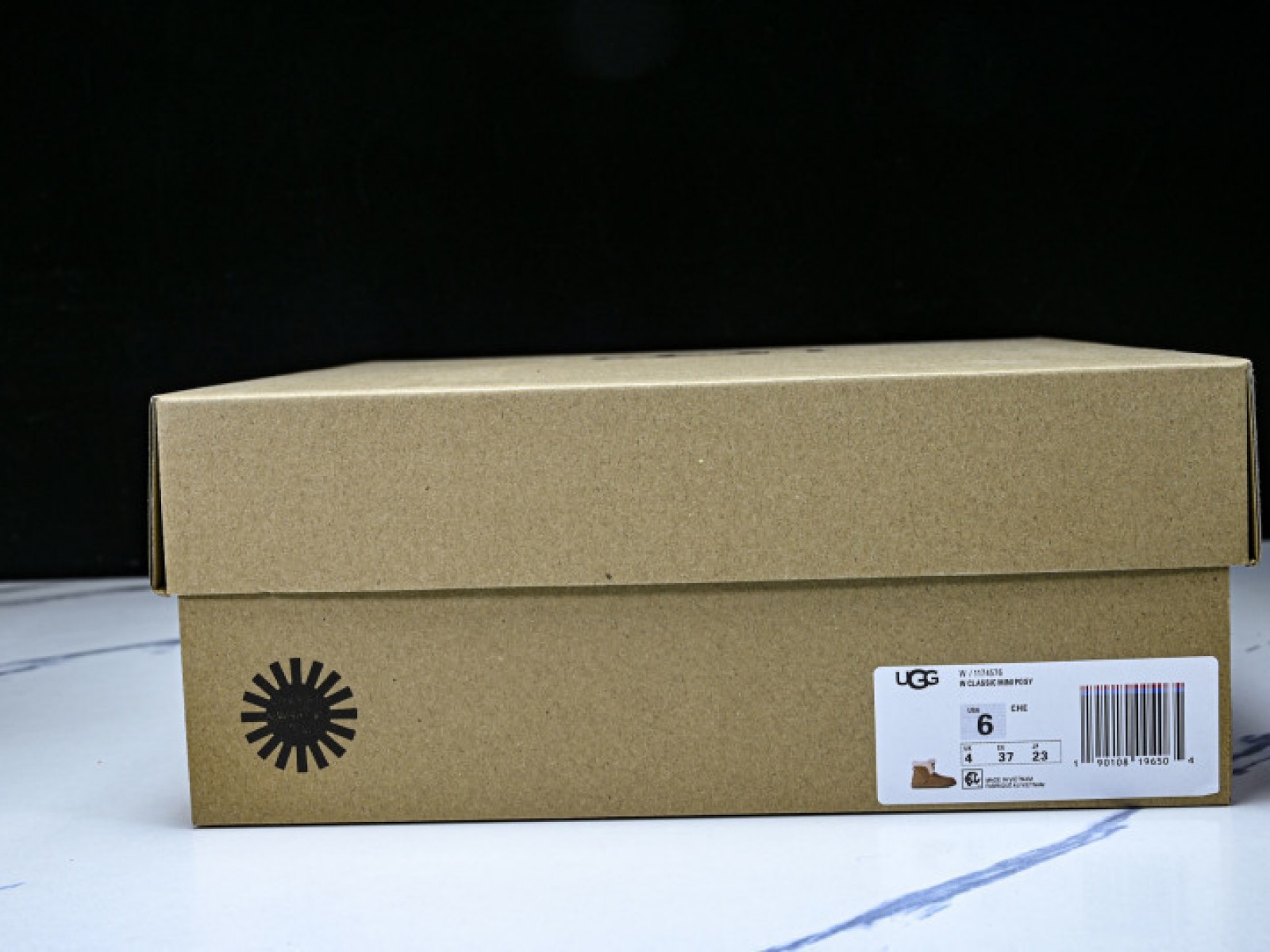 Womens Short Snow Boots - Autumn Winter Woolen Shoes Brown/White