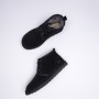 Fur Integrated Casual Unisex Slippers - Black