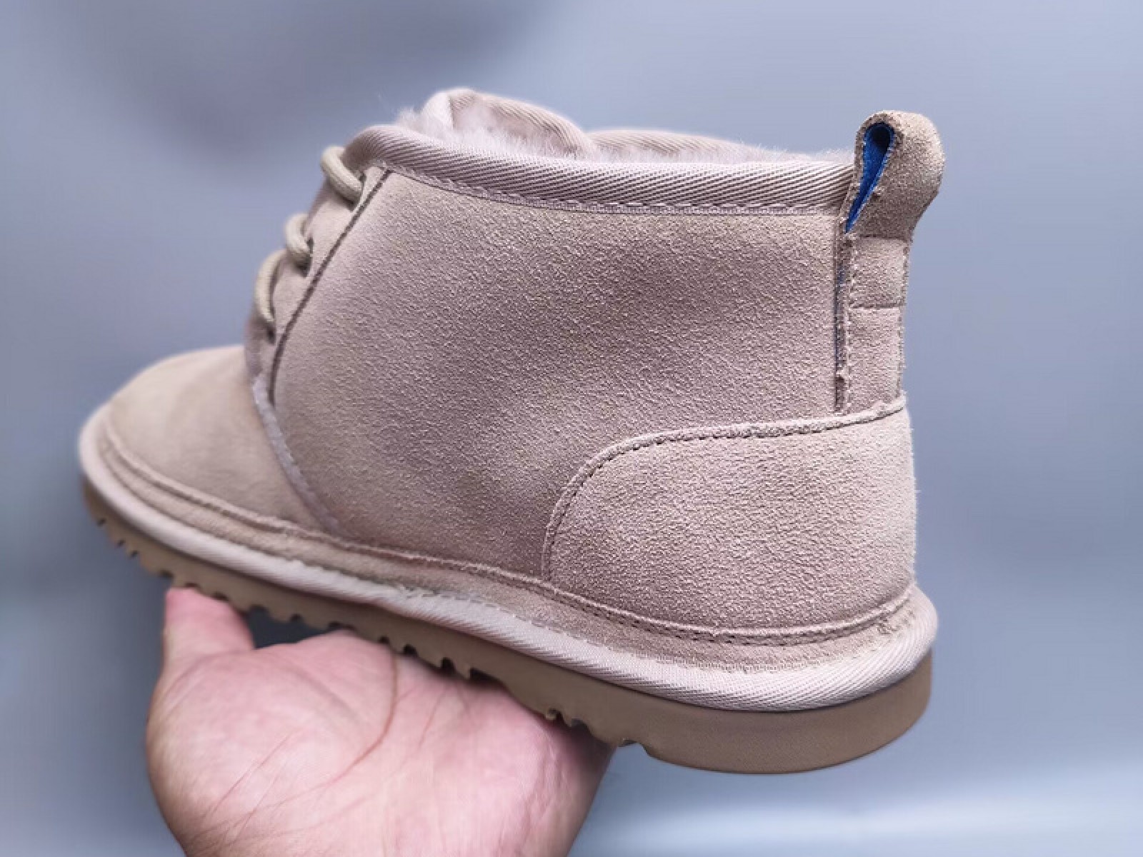 Fur Integrated Casual Unisex Slippers - Sand Color