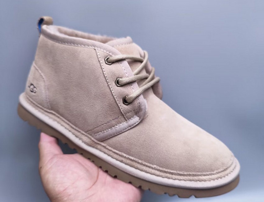 Fur Integrated Casual Unisex Slippers - Sand Color