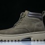 Mid-Top Casual Martin Boots - Green/Beige/Black