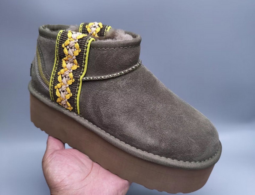 Ethnic Style Classic Thick Sole Slippers - Green