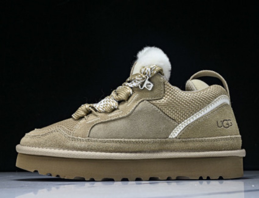 UGG Classic Ultra Mini Low-Top Casual Shoes - Brown/White