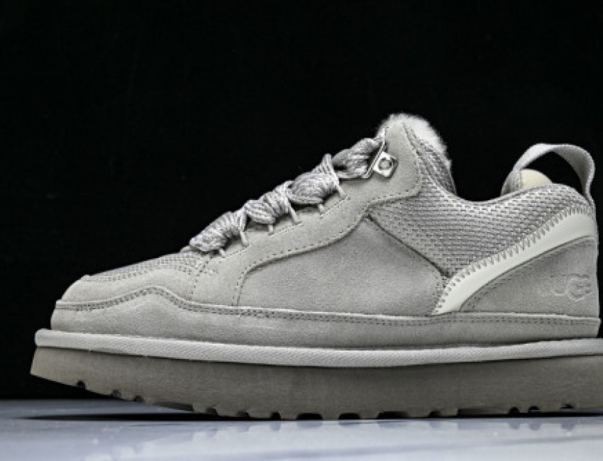 UGG Lowmel Sand Short Snow Boots - Grey/White