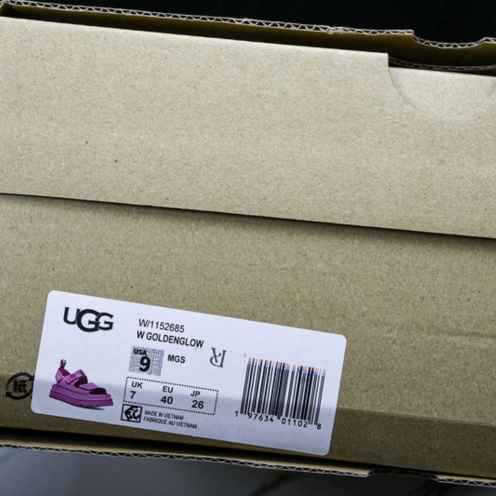 UGG Buckle Fashion Sandals - Purple Womens