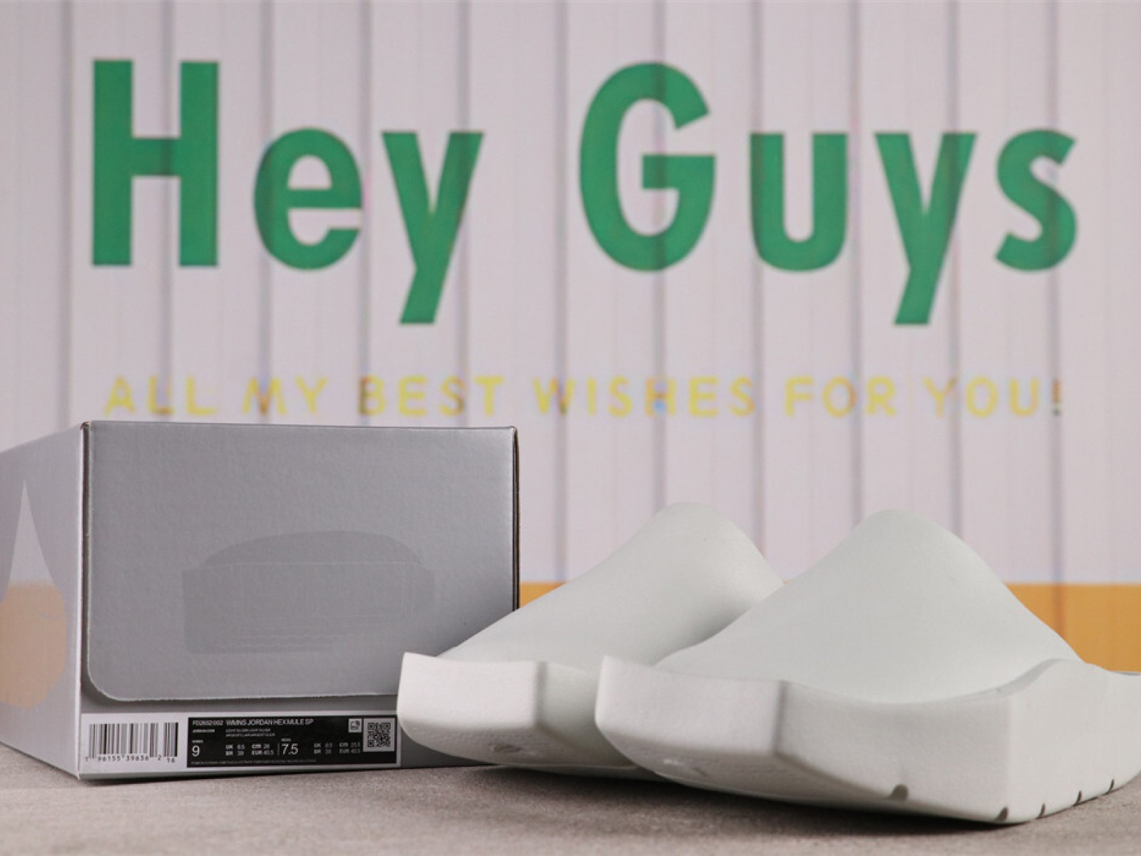 US$13 Jordan Hex Mule SP Light Silver FD2652-002 Size 35-45