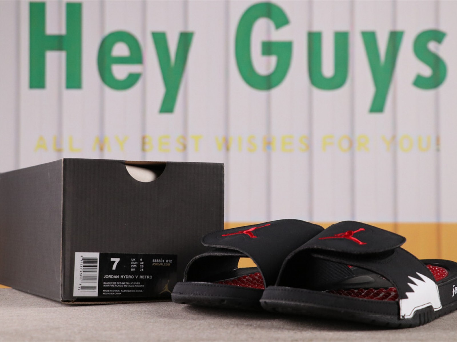 US$18 AIR JORDAN HYDRO V AJ5 Sku 555501-012 Size 36-46