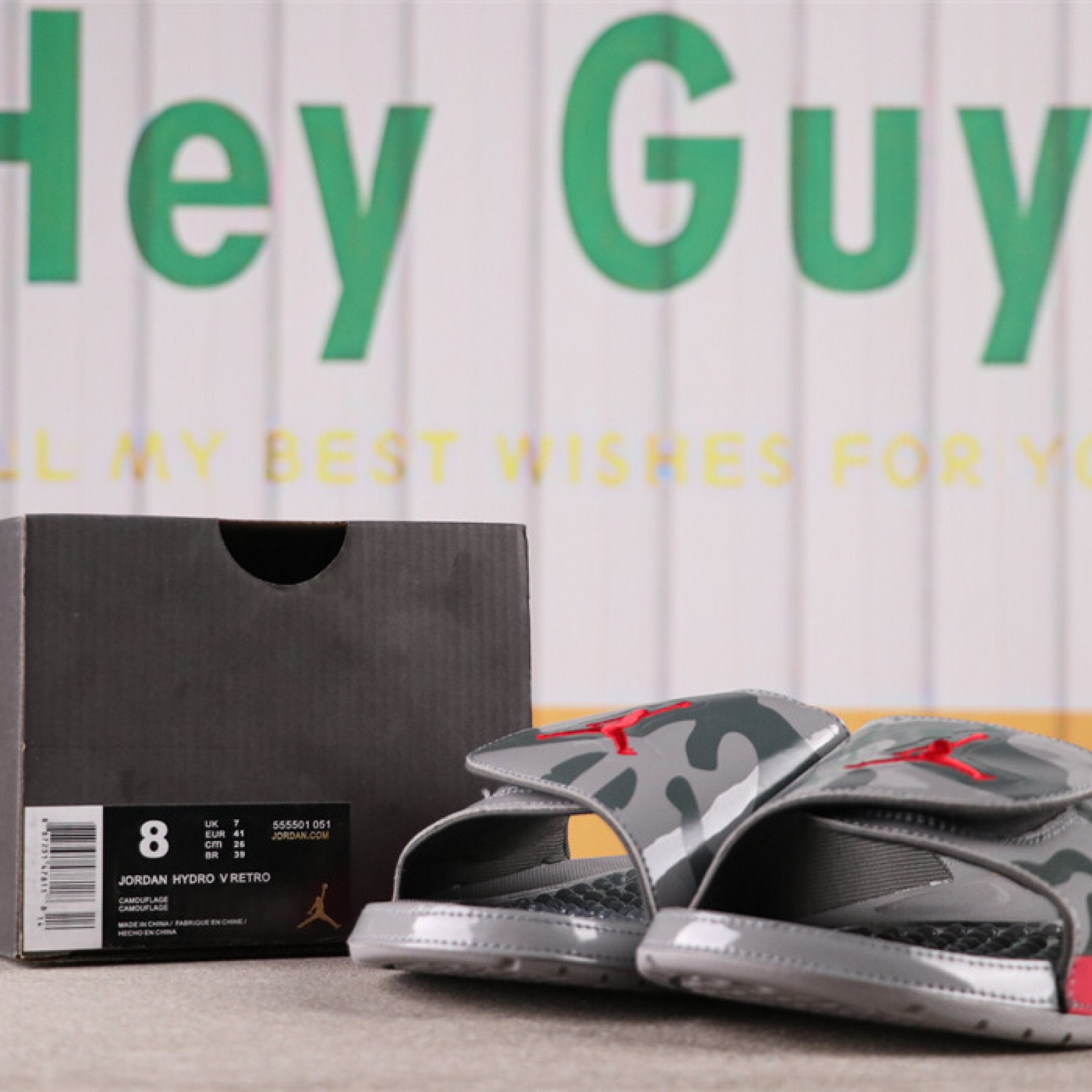 US AIR JORDAN HYDRO V AJ5 Sku 555501-051 Size 36-46