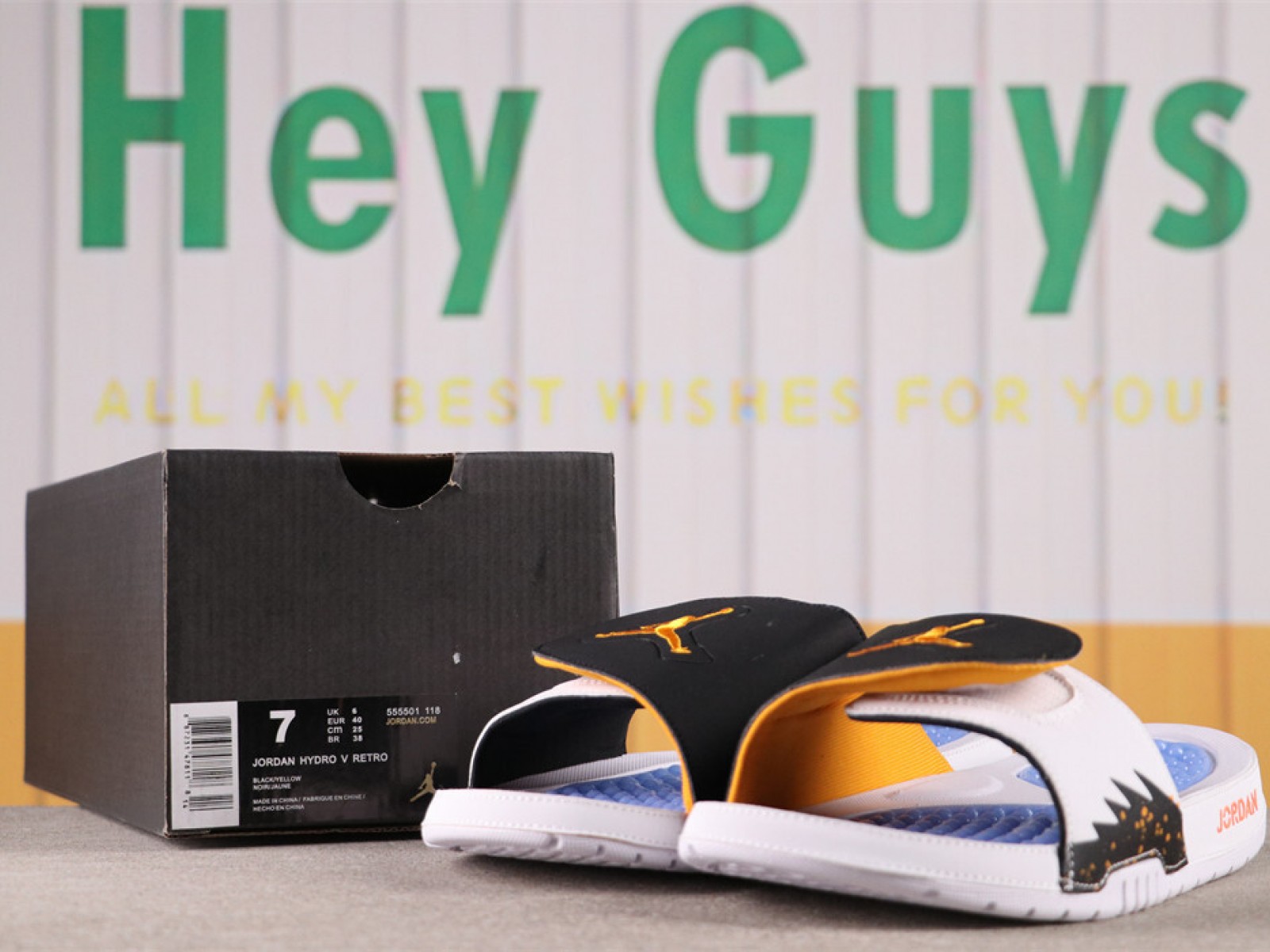 US$18 AIR JORDAN HYDRO V AJ5 Sku 555501-118 Size 36-46