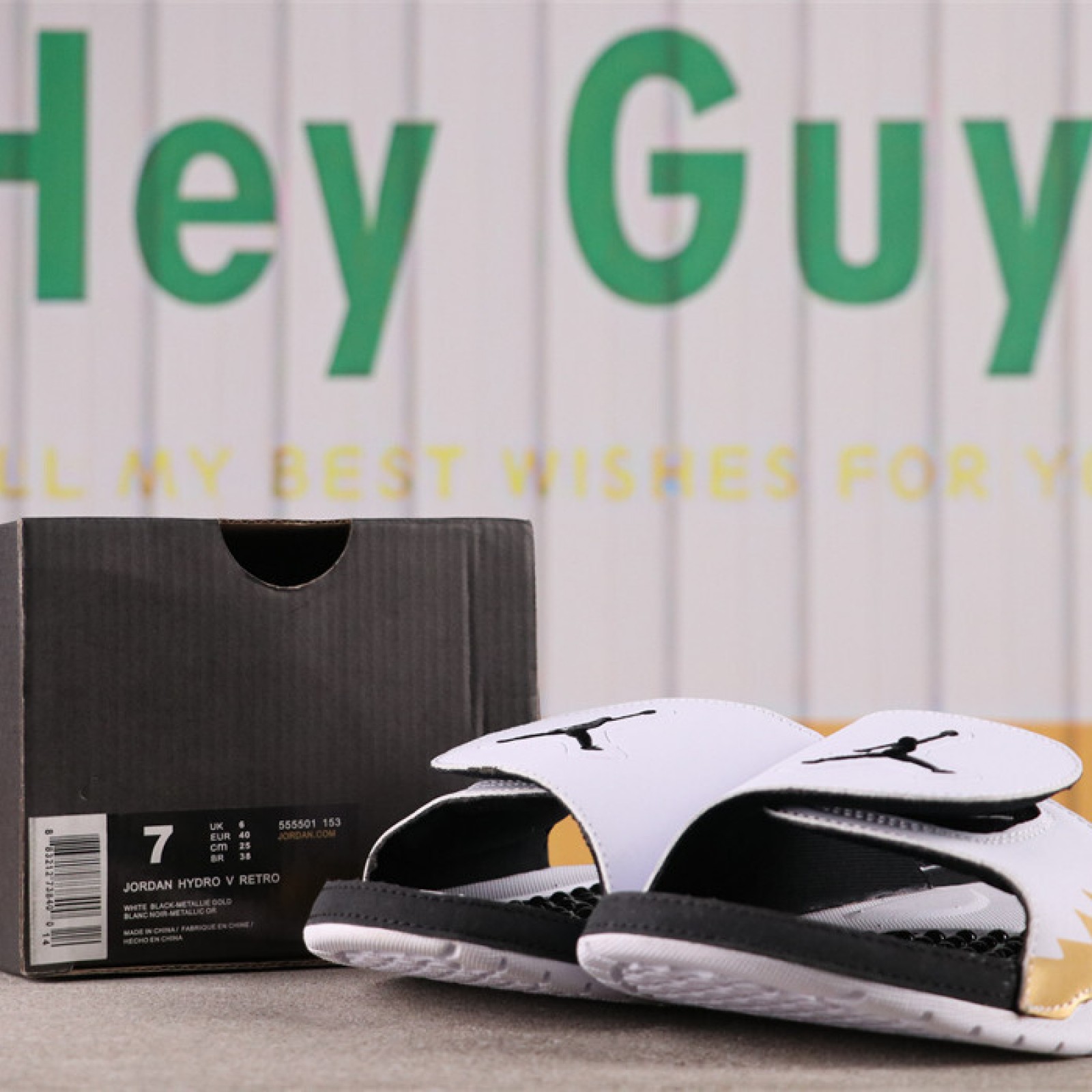 US AIR JORDAN HYDRO V AJ5 Sku 555501-153 Size 36-47.5