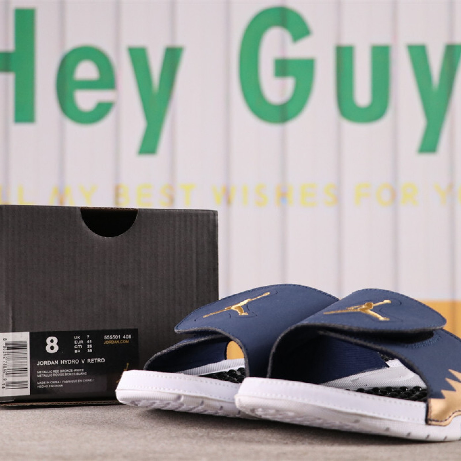 US AIR JORDAN HYDRO V AJ5 Sku 555501-408 Size 36-47.5