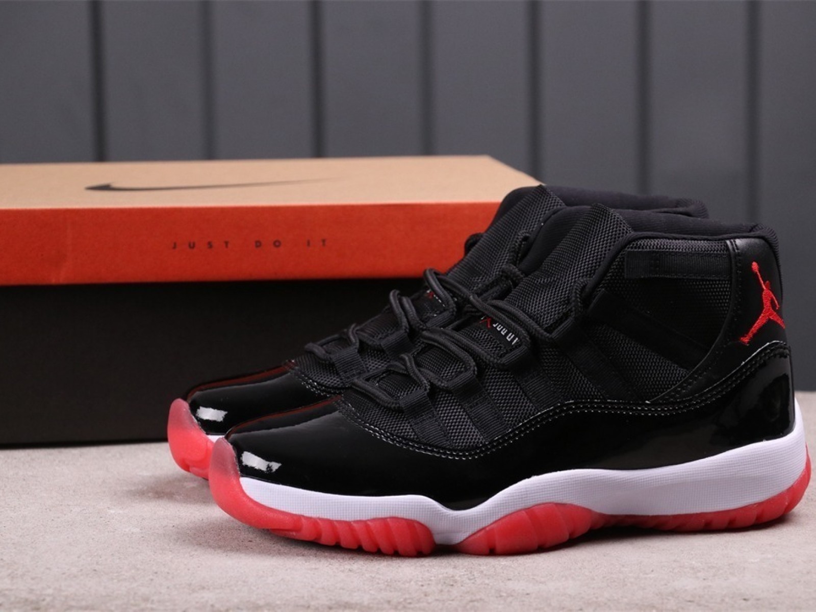 33USD Air Jordan 11 Bred 378037-061 SIZE 36-47