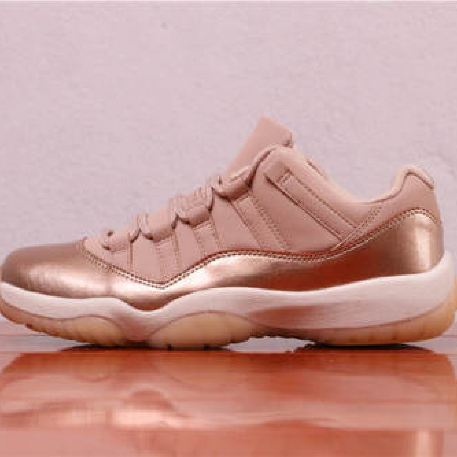 44USD Air Jordan 11 Low GS Rose Gold AH7860-105 40-46