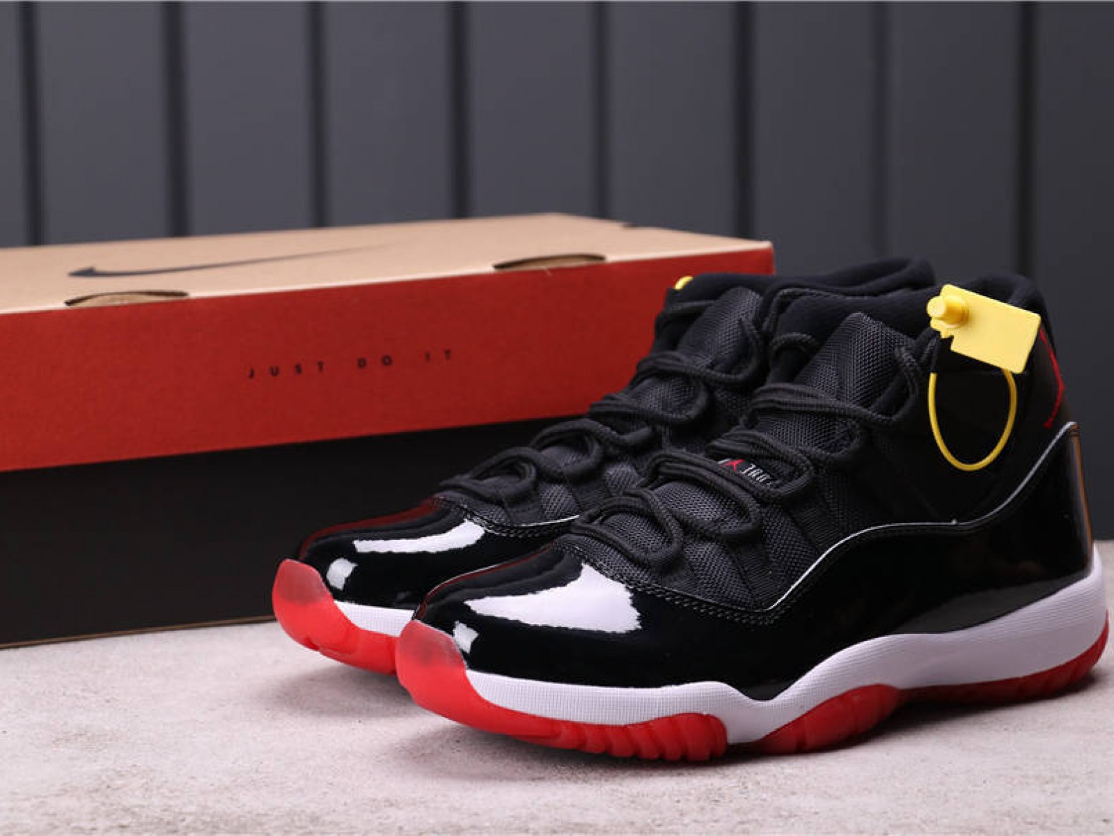 53USD Air Jordan 11 Bred 378037-061 36-46