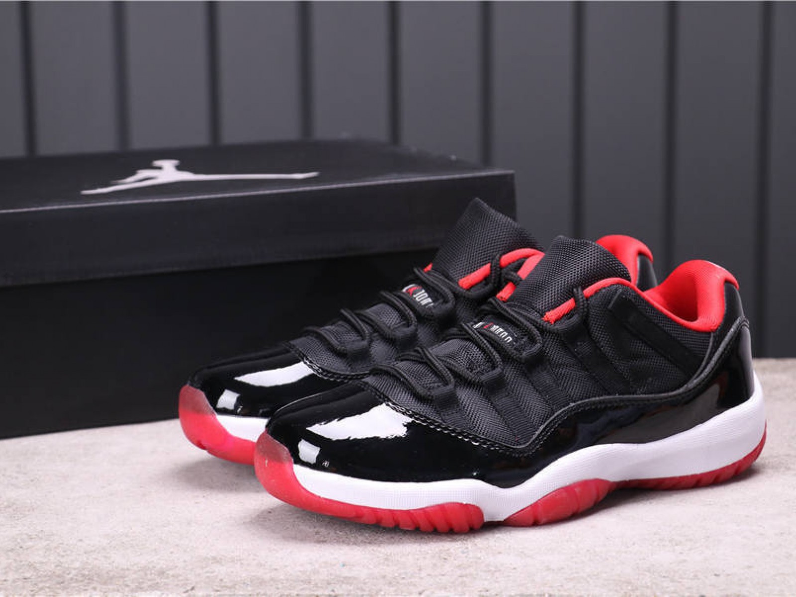 53USD Air Jordan 11 Low Bred 528895-012 40-46
