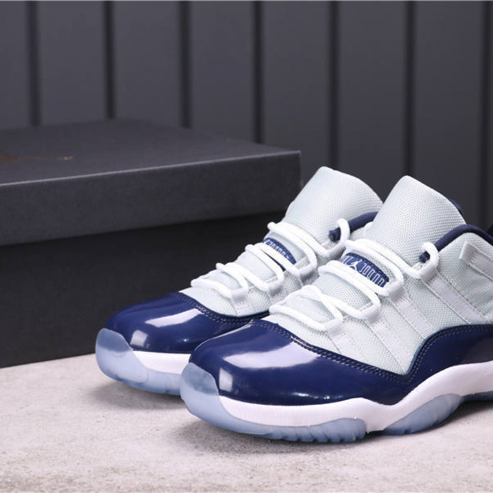 53USD Air Jordan 11 Low Georgetown 528895-007 40-46