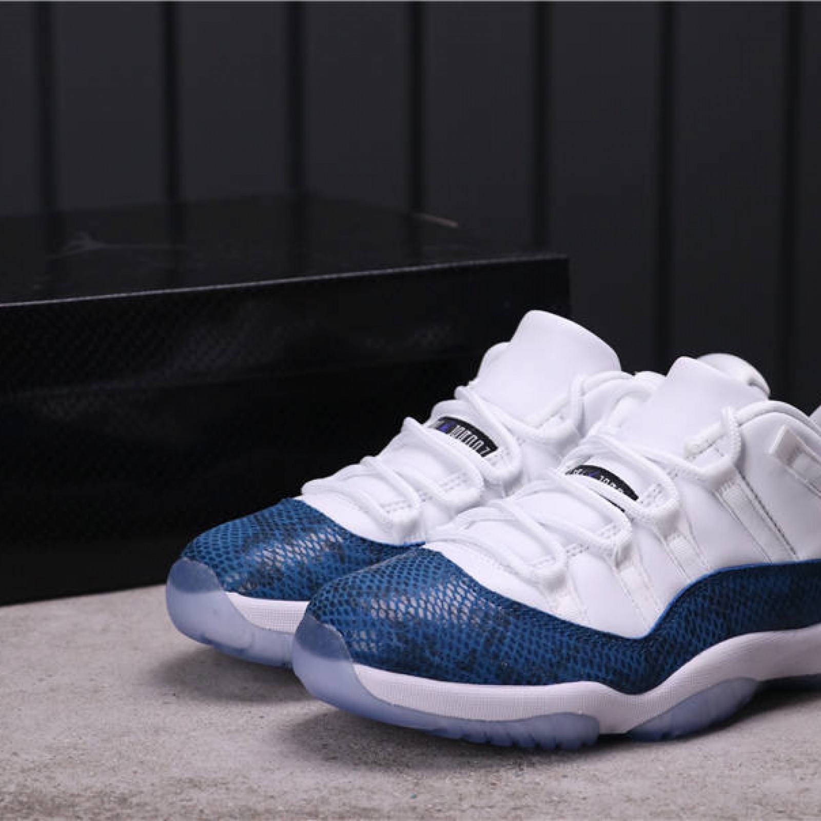 53USD Air Jordan 11 Low Navy Blue Snakeskin CD6846-102 40-46