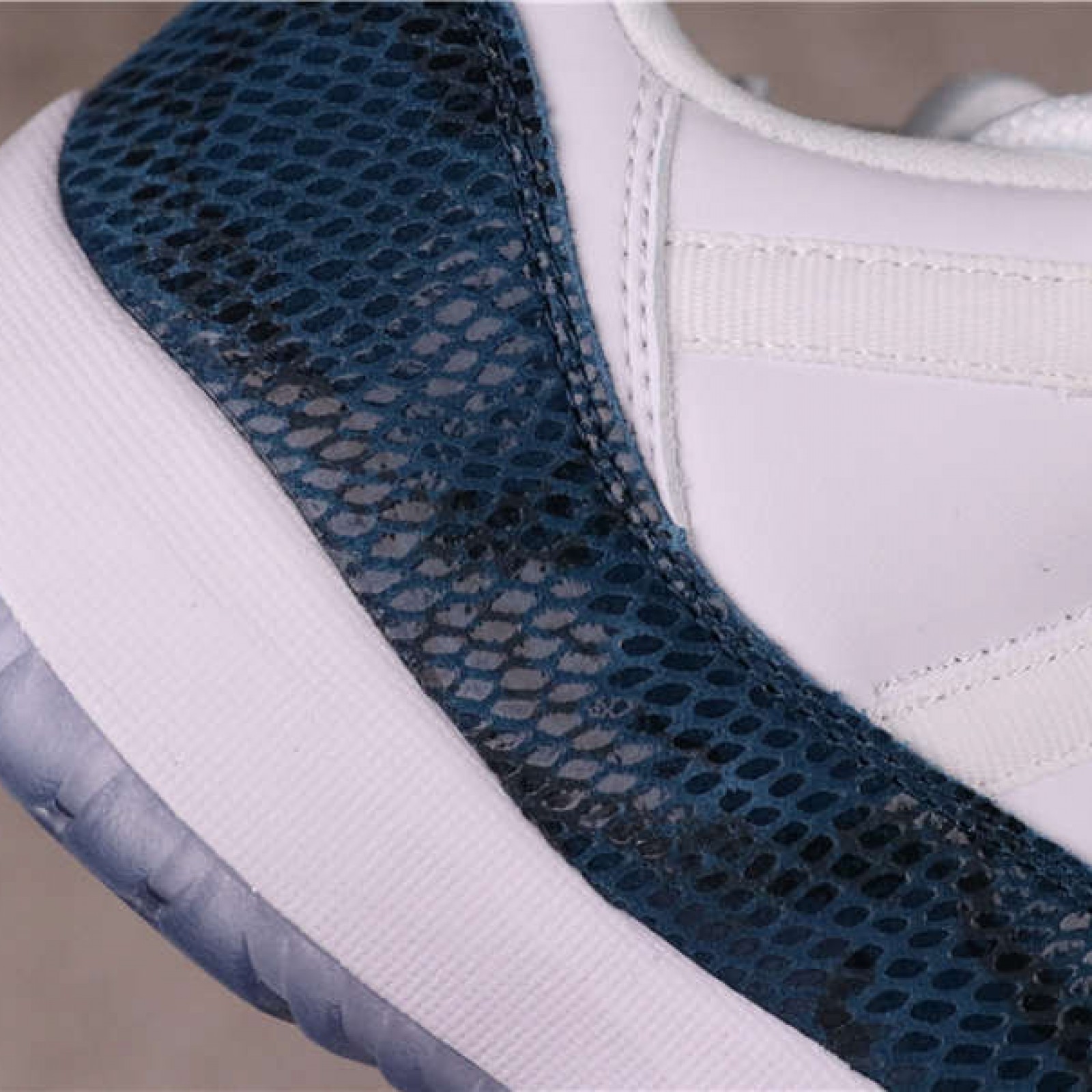 53USD Air Jordan 11 Navy Blue Snakeskin CD6846-102 40-47