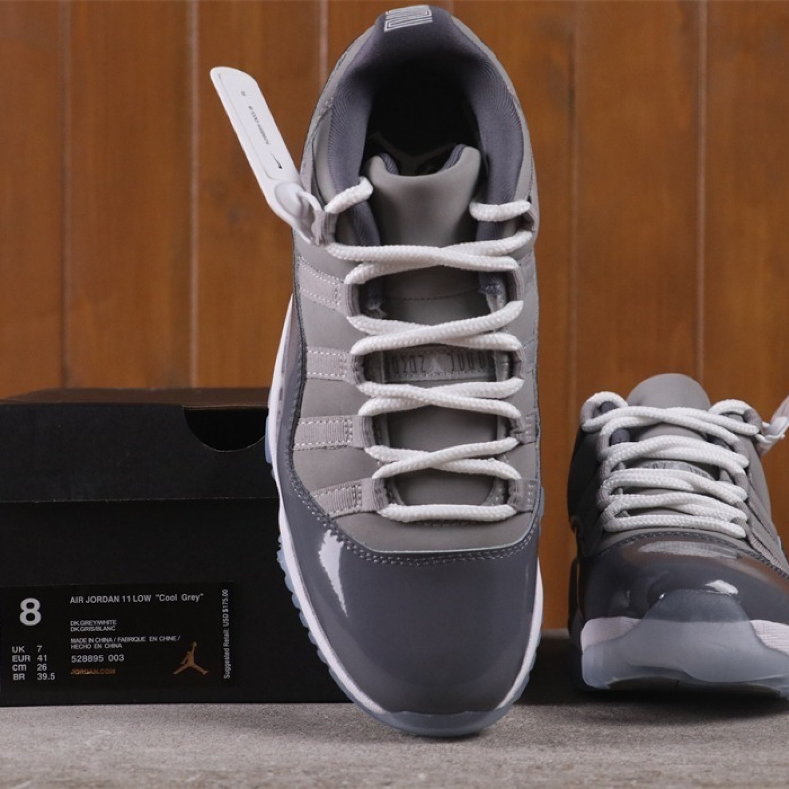  Air Jordan 11 Low Cool Grey528895-003 Size 36-47.5