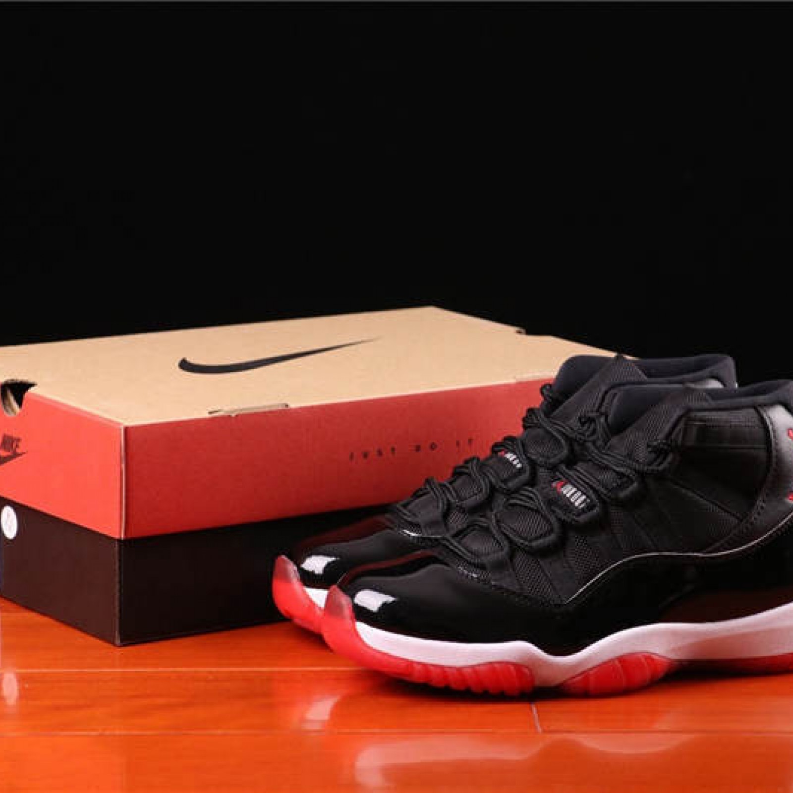 67USD Air Jordan 11 Bred 378037-061 36-46