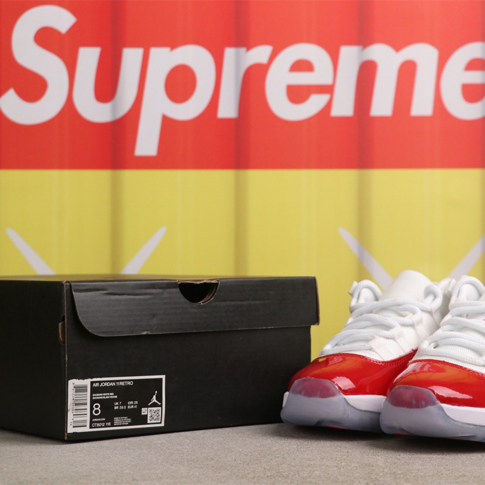 US Air Jordan 11 Cherry CT8012-116 1 樱桃红 Size 36-47.5