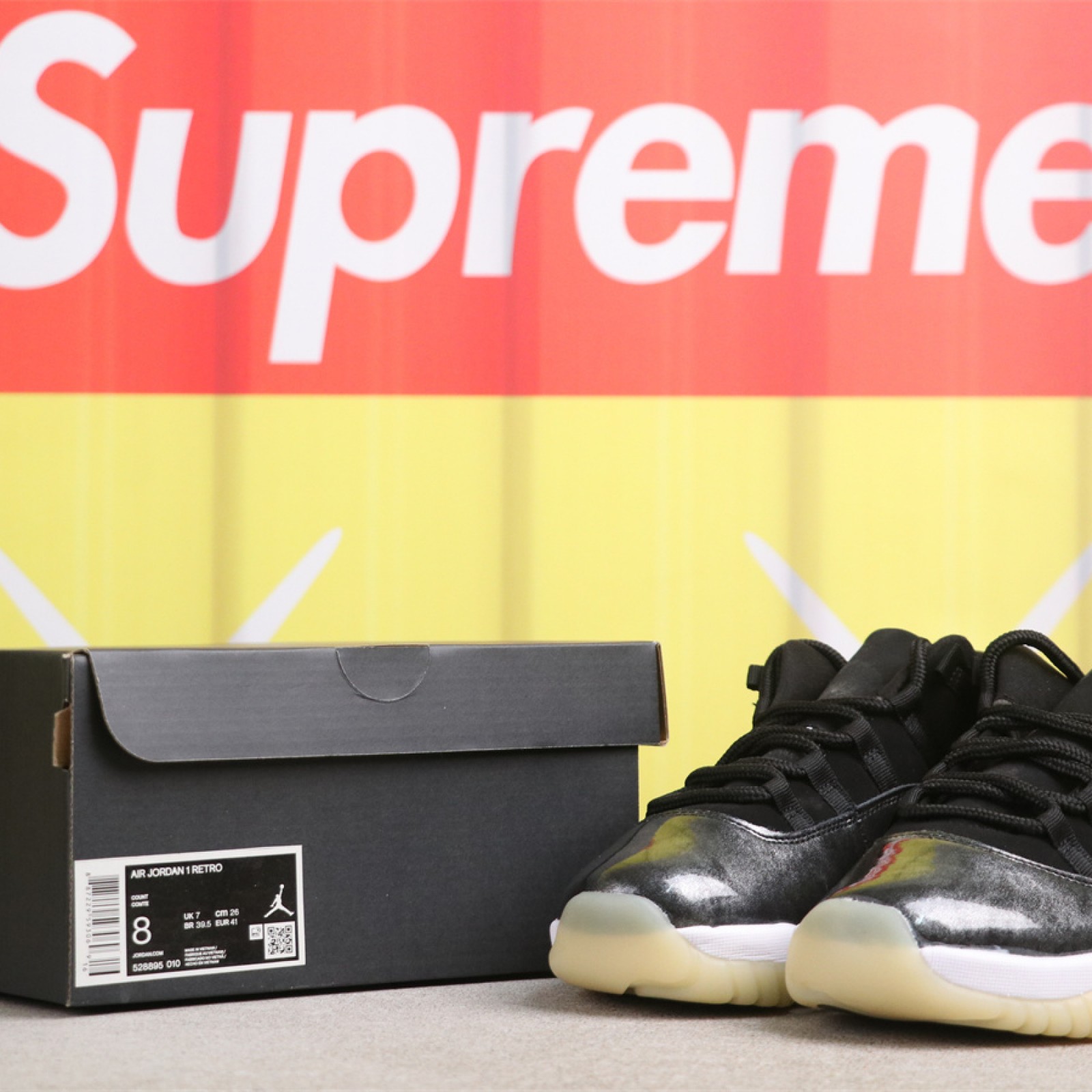 US Air Jordan 11 Low Barons 货号 528895-010 1 伯爵 Size 40-47.5