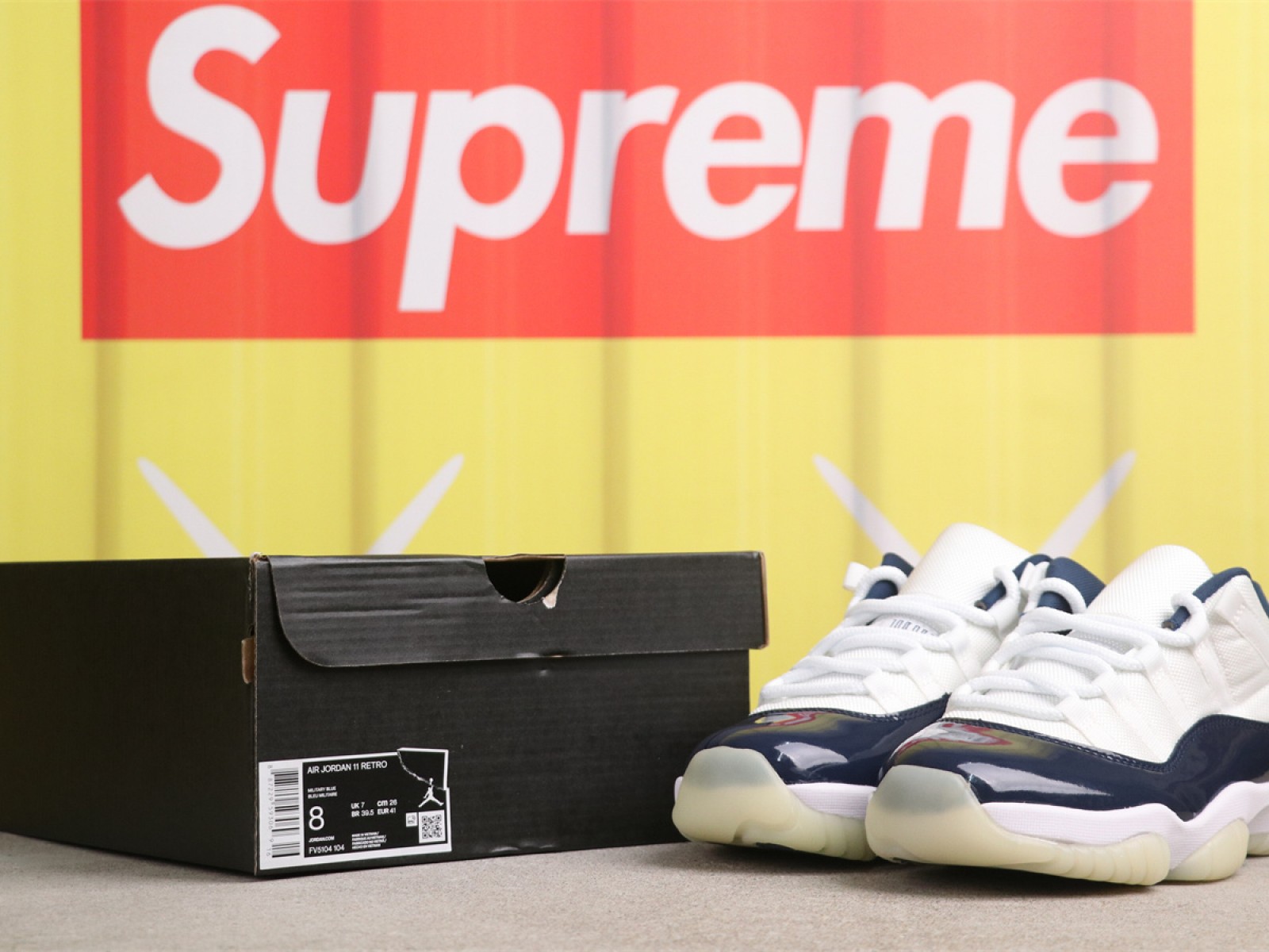 US$31 Air Jordan 11 Low FV5104-104 1 复古蓝 Size 36-46