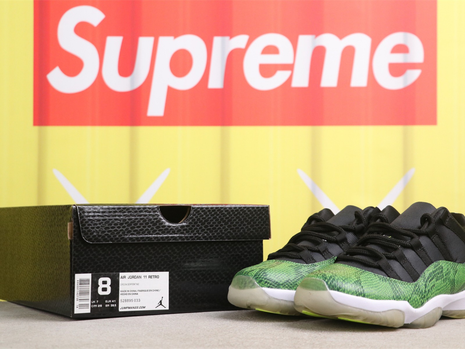 US$31 Air Jordan 11 Low Nightshade 528895-033 1 青蛇 Size 36-44