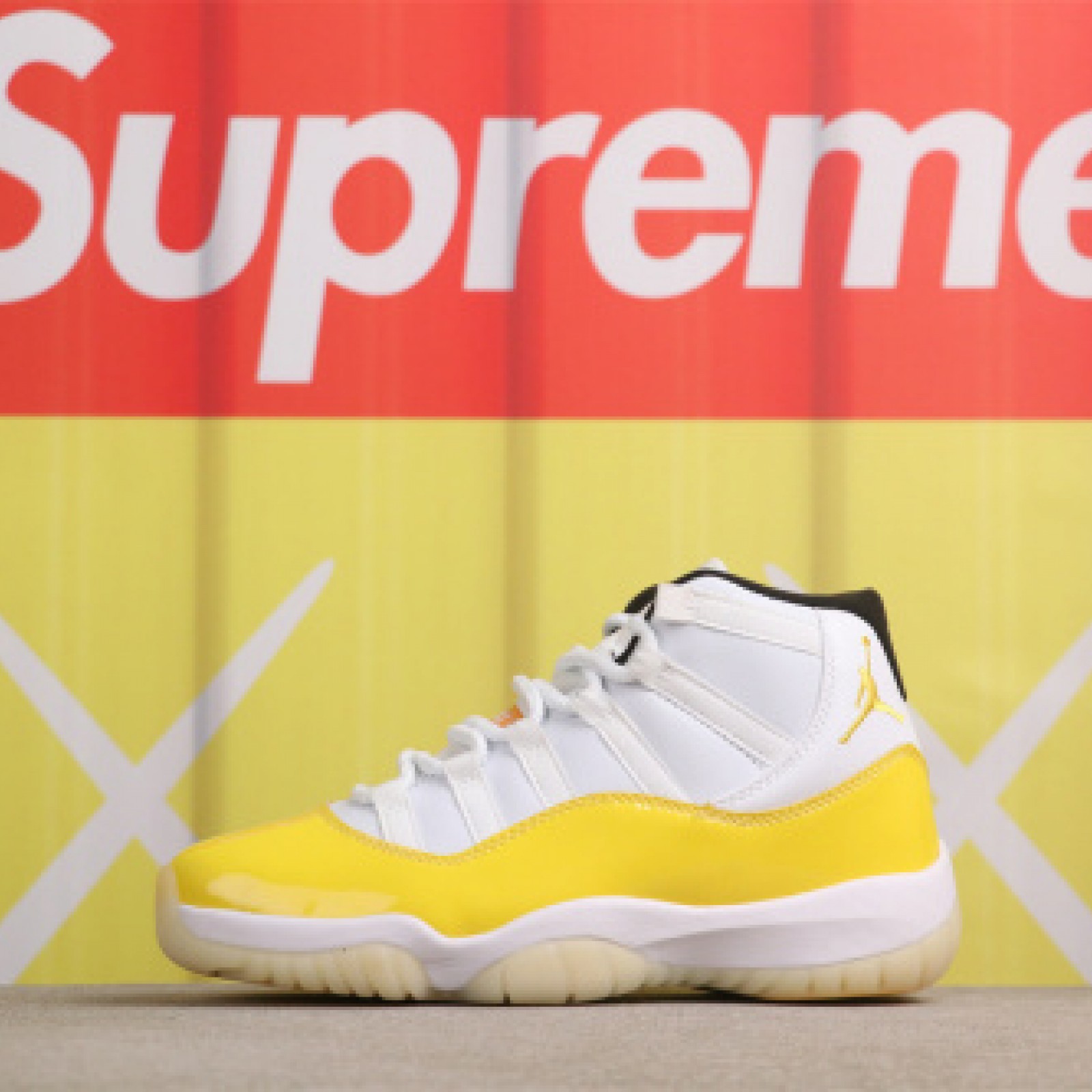 US Air Jordan 11 RETRO 378037-061 1 白黄 Size 40-47.5