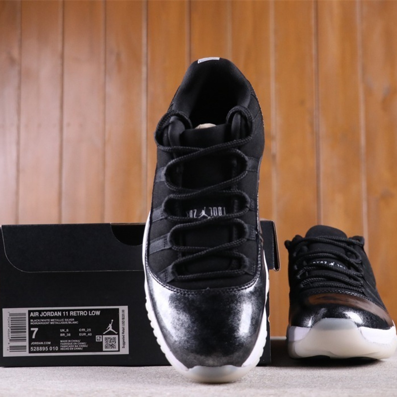 US Air Jordan 11 Low Barons 528895-010 Size 40-46
