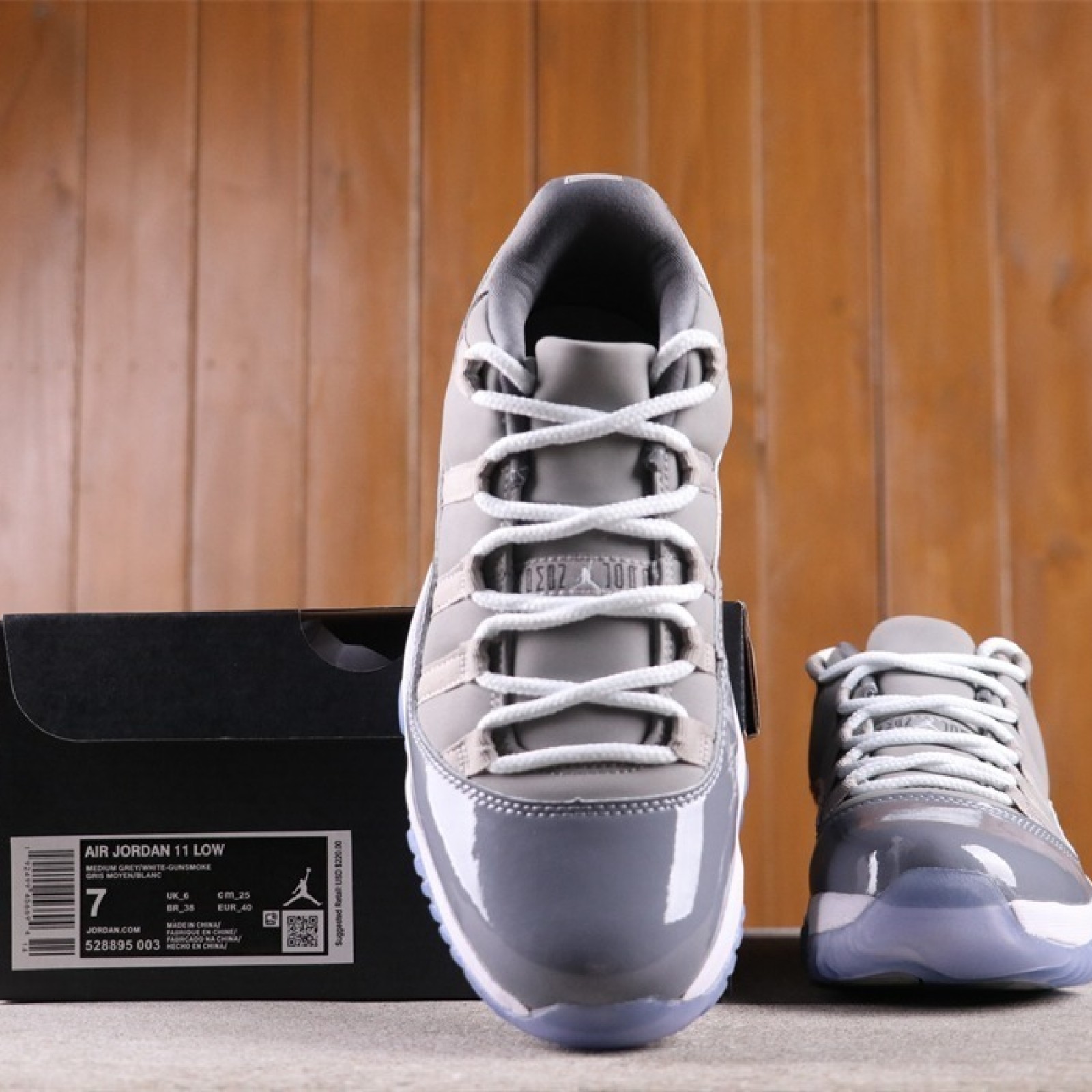 US Air Jordan 11 Low Cool Grey 528895-003 Size 40-46