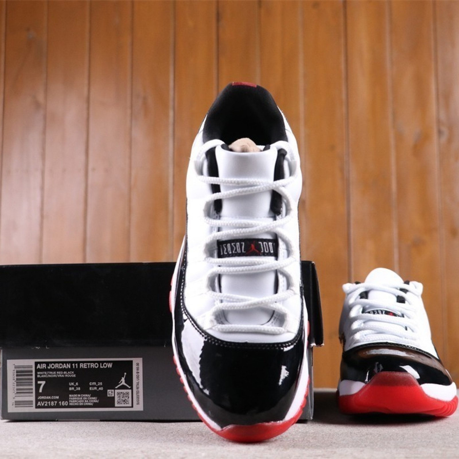 US Air Jordan 11 Low White Bred AV2187-160 Size 40-46