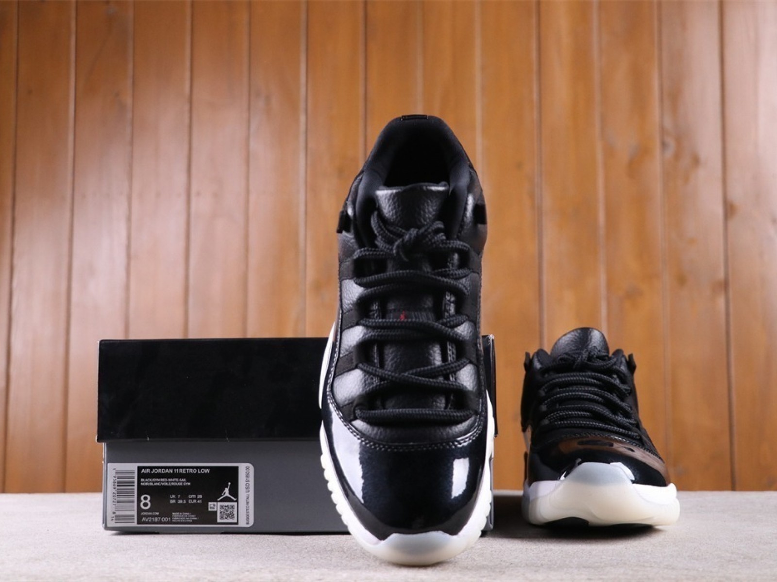 US$53 Air Jordan 11 Low 72-10 AV2187-001 Size 40-47.5