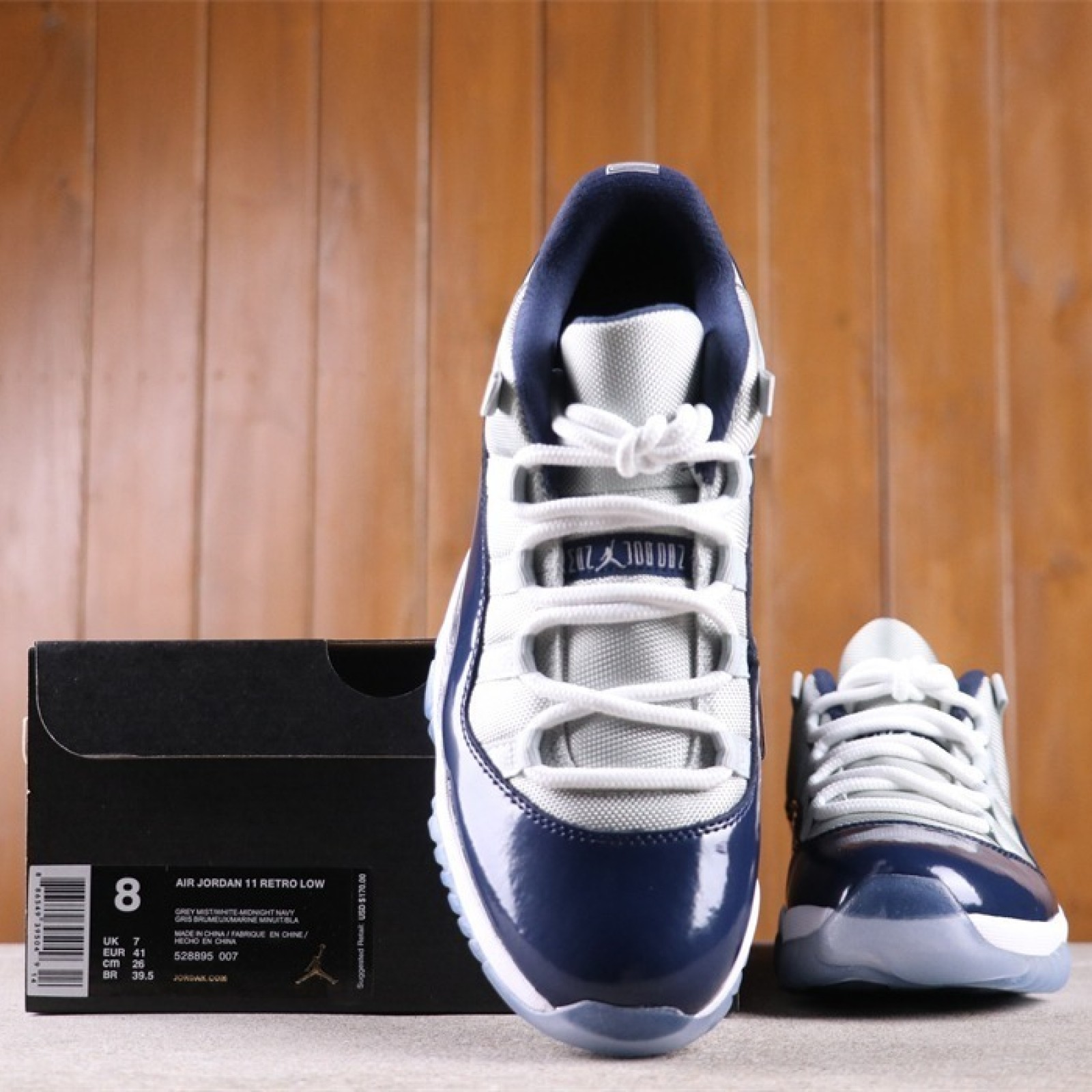 US Air Jordan 11 Low Georgetown 528895-007 Size 40-47.5