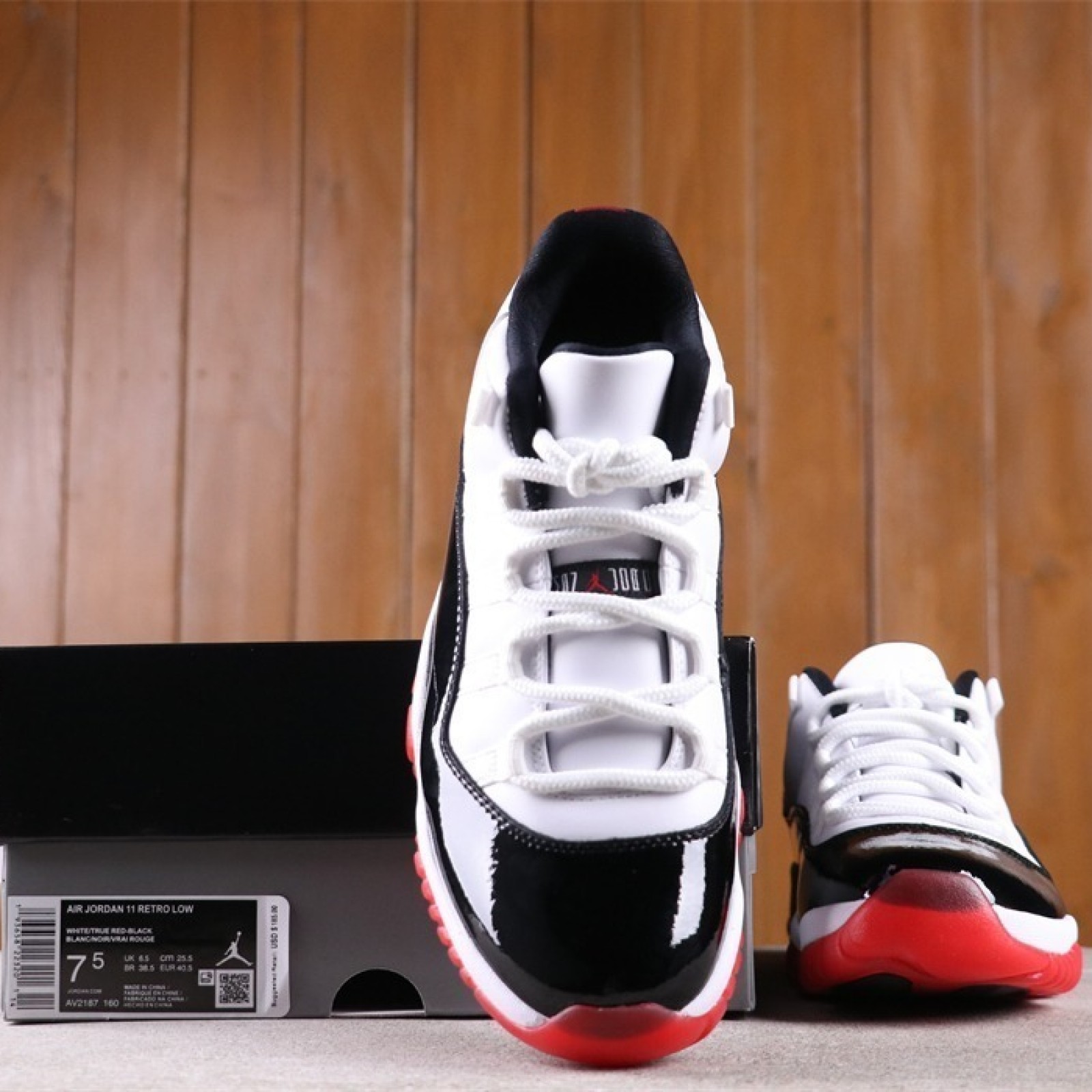 US Air Jordan 11 Low White Bred AV2187-160 Size 40-47.5