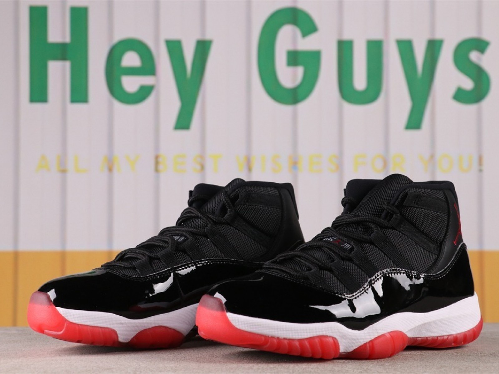 US$57 Air Jordan 11  Bred 378037-061 Size 36-47.5