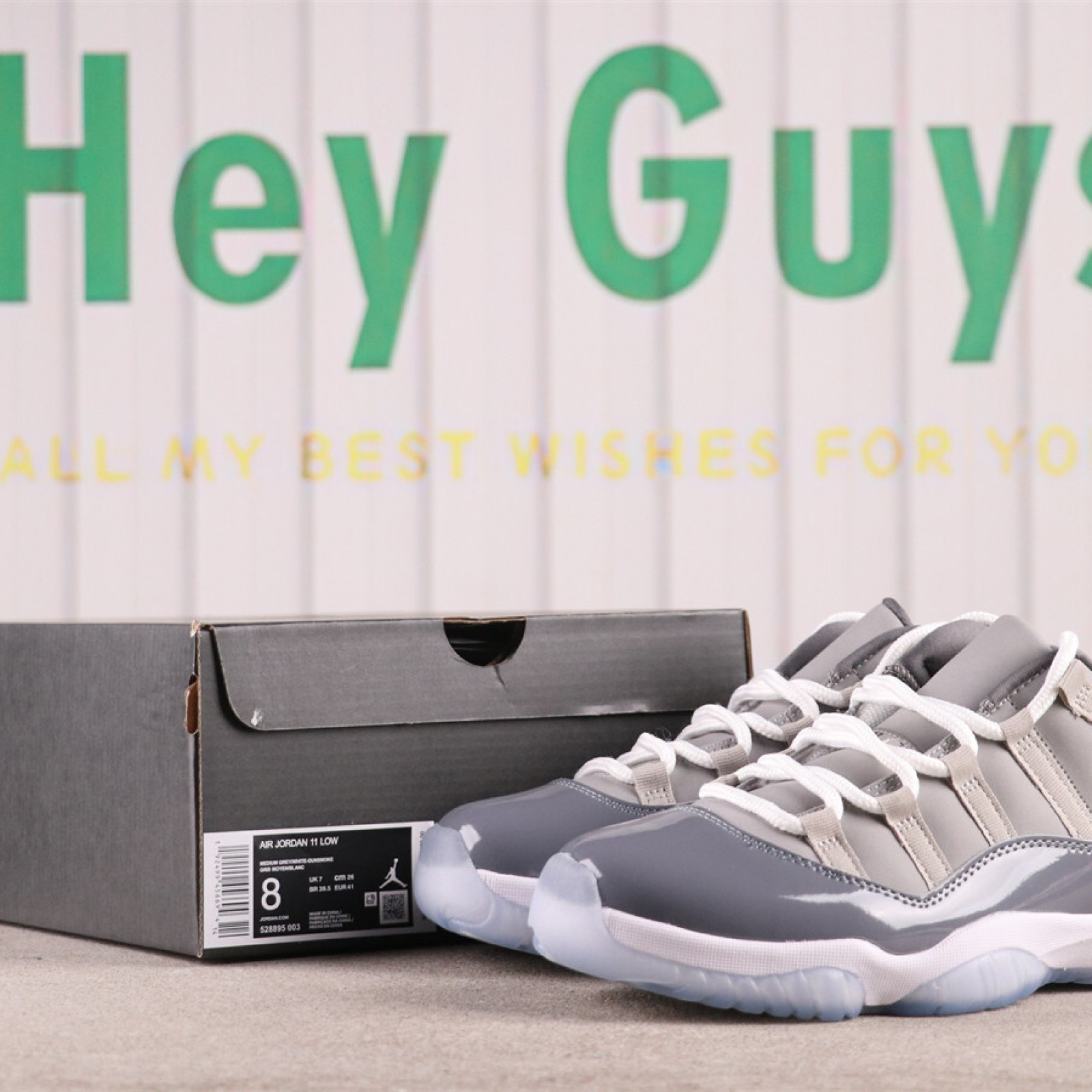 US Air Jordan 11 Low Cool Grey 528895-003 Size 36-47.5