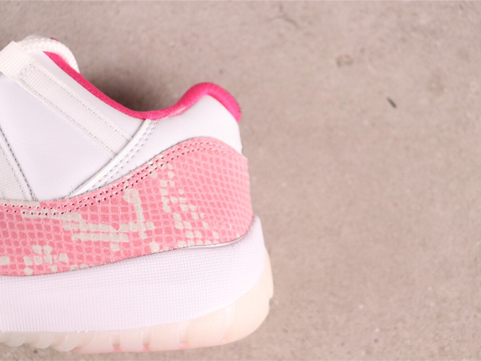 US$57 Air Jordan 11 Low Pink Snakeskin AH7860-106 乔11低帮粉蛇 Size 36-47.5