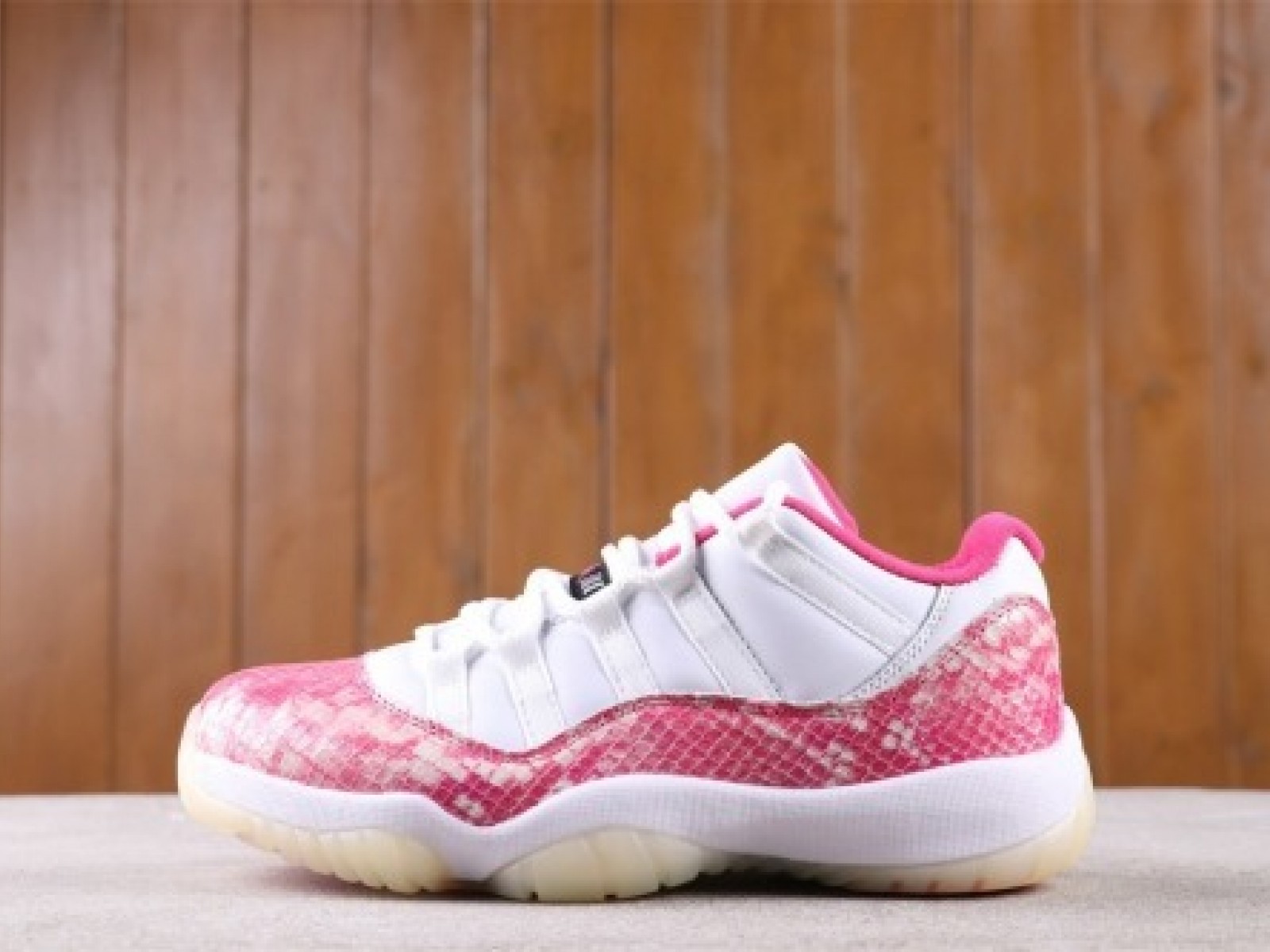 US$57 Air Jordan 11 Low Pink Snakeskin AH7860-106 Size 36-43