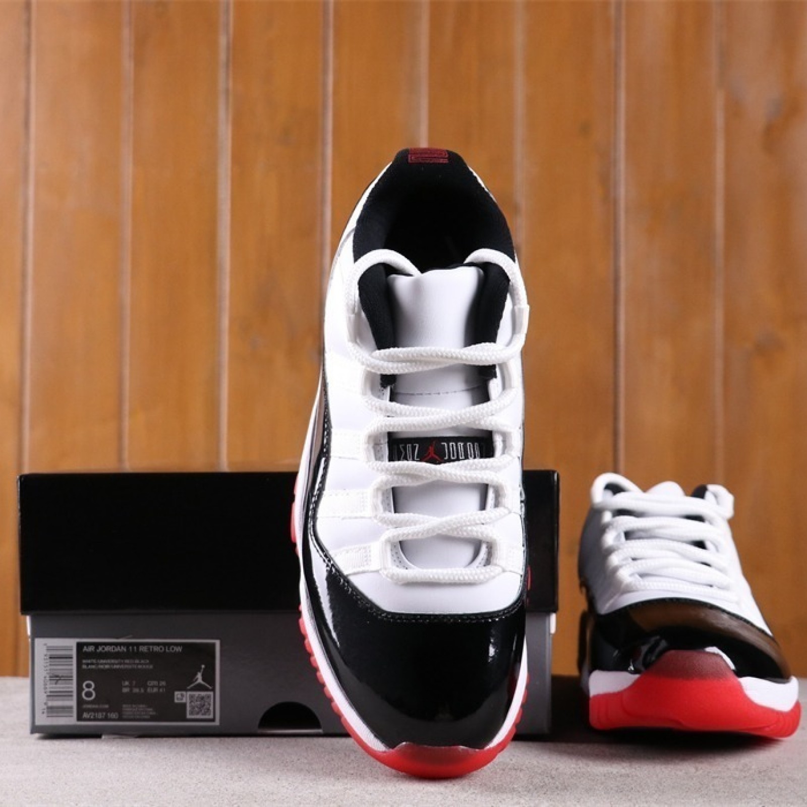 US Air Jordan 11 Low “White Bred”AV2187-160Size 36-47.5