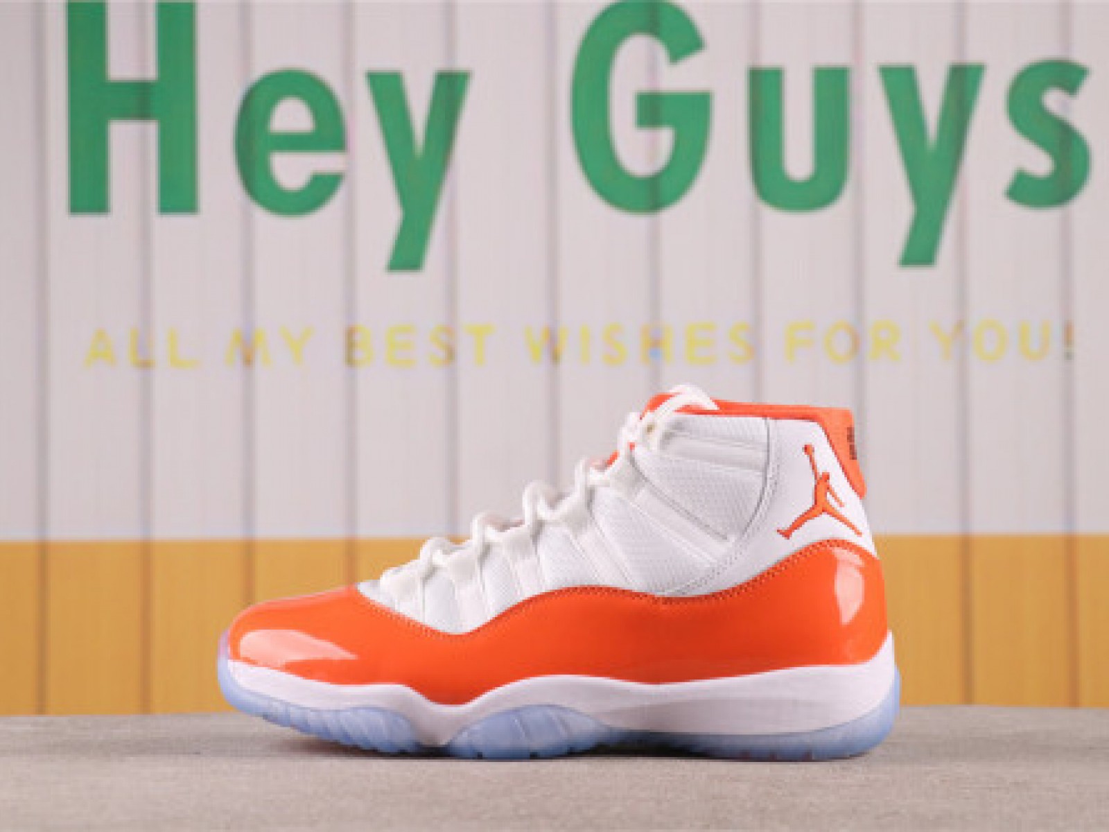 US$75 Air Jordan 11 378037-002 白橙 Size 40-48.5