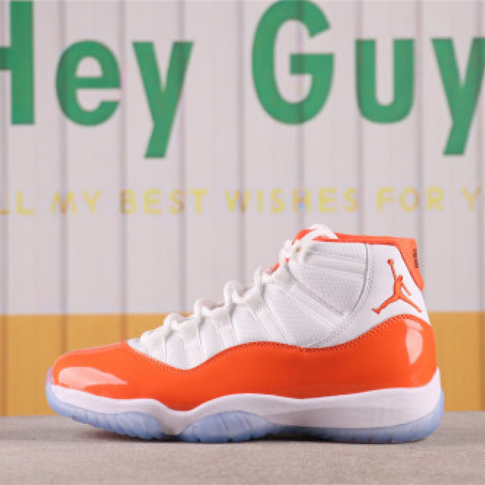 US Air Jordan 11 378037-002 白橙 Size 40-48.5
