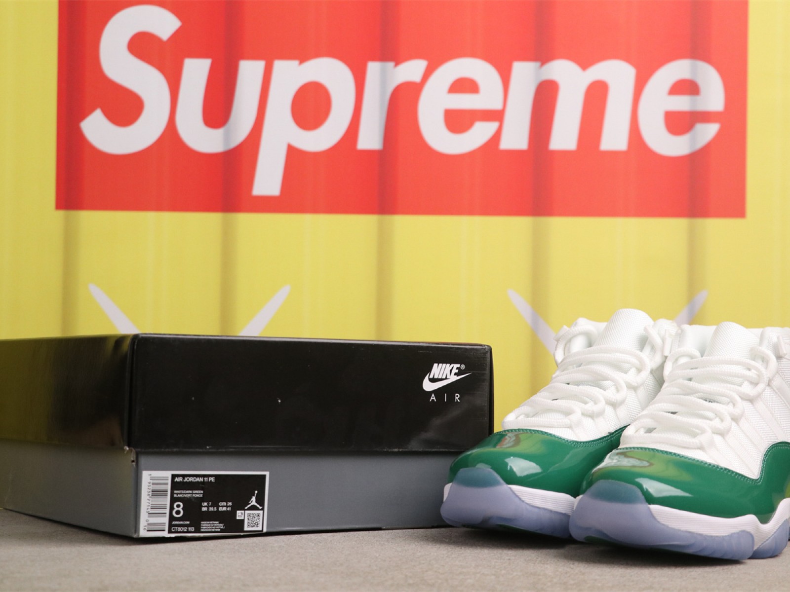 US$75 Air Jordan 11 CT8012-113 1 白绿 Size 40-48.5（ 40 40.5 41 42 42.5 43 44 44.5 45 46 47.5 48.5）