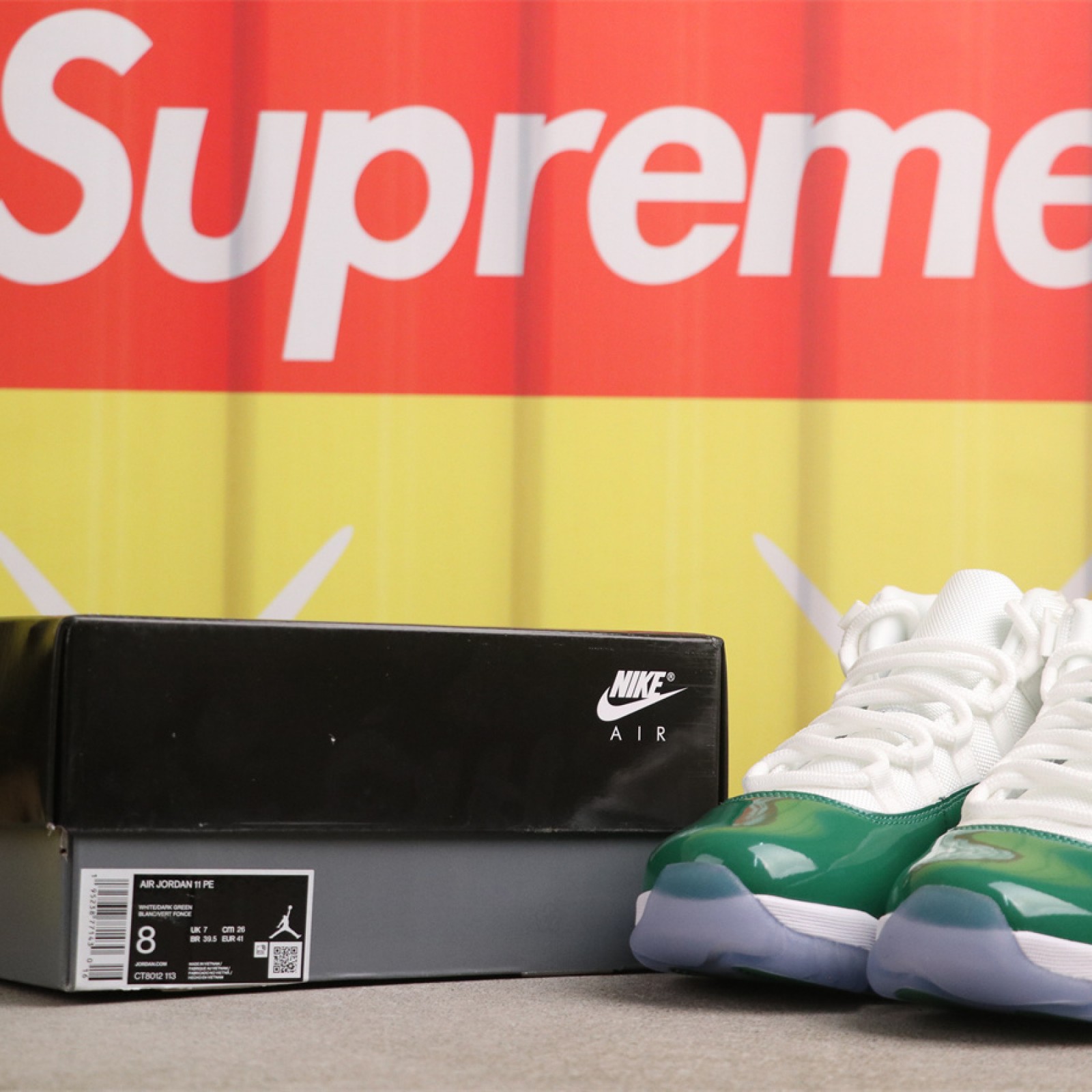 US Air Jordan 11 CT8012-113 1 白绿 Size 40-48.5（ 40 40.5 41 42 42.5 43 44 44.5 45 46 47.5 48.5）