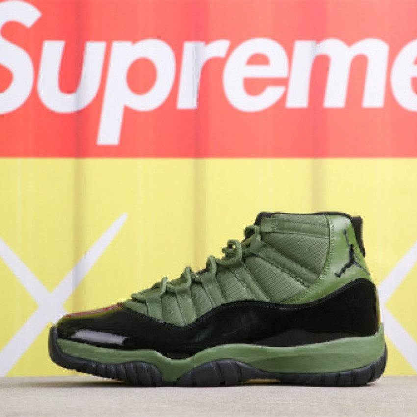 US$75 Air Jordan 11 CT8012-300 1 黑军绿 Size 40-47.5 （ 40 40.5 41 42 42.5 43 44 44.5 45 46 47.5）